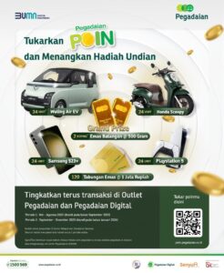 PT Pegadaian Tukarkan Poin dan Menangkan Hadiah Undian