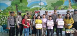 Polsek.Batu Ampar Bamsos Ke Panti Asuhan, Menyabut HUT RI KE 78 Tahun 2023