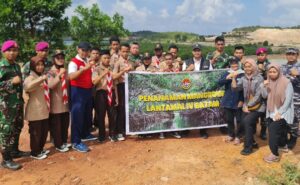Peduli Keasrian Alam Spotmar Lantamal IV Tanam Manggrove di Sei Gong Pulau Galang