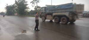 Personil Polsek Batu Ampar Laksanakan Kegiatan Strong Point Pagi