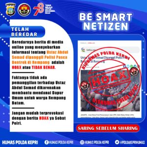 Polri Pastikan Pemanggilan Ustadz Abdul Somad Paska Bentrok di Rempang Adlah Hoaks