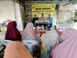 Jumat curhat, Menjadi Ajang Perkenalan Wakapolsek Baru Kepada Warga