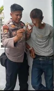 Polsek Sekupang Bhabinkamtibmas Amankan Pencuri Yang Membawa Sabu -Sabu