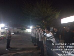 Polsek Sekupang laksanakan Apel Siaga Antisipasi Situasi Kamtibmas