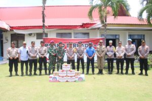 Asistensi dan Peninjuan Posko Terpadu TNI Polri dan Instansi Terkait oleh Danpas Brimob I Korbrimob Polri di Dampingi oleh Dansat Brimob Polda Kepri dan Kapolresta Barelang