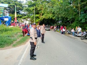 Polsek Batu Ampar Amankan Acara Jalan Santai Sekecamatan Batu Ampar 2023