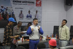 Honda Kepri bersama Jasa Raharja Kepri Gelar Seminar Safety Riding