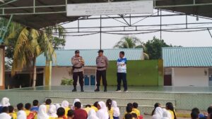 Polisi Sahabat anak, Polsek Sekupang Sosialisasi tertib lalulintas di SD Negeri 008 Sei Harapan