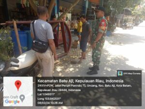 Pererat Tali Silaturahmi, Babinsa Tanjung Uncang Rutin Lakukan Komsos dengan Warga Binaan