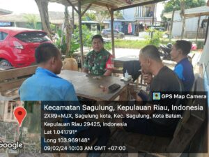 Babinsa Sagulung Kota Ajak Warga Binaan Jaga Kesatuan dan Persatuan Meski Berbeda Pilihan