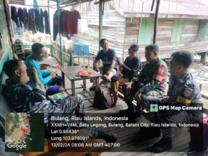 Babinsa Batu Legong Himbau Warga Binaannya untuk Menggunakan Hak Pilihnya Pada Pemilu 2024