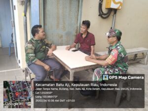 Babinsa Buliang Ajak Warga di Wilayah Binaan Jaga Persatuan Usai Pelaksanaan Pemilu 2024