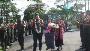 Kodim 0316/Batam Gelar Tradisi Semangat Estafet Penyambutan Dandim Baru