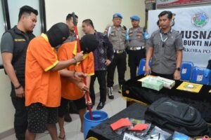 Ditresnarkoba Polda Kepri Musnahkan 344,2 Gram Sabu
