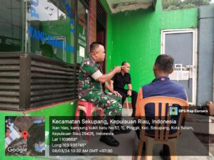 Ini Pesan Penting Babinsa Tanjung Pinggir ke Anggota Security PT. Heng Guan