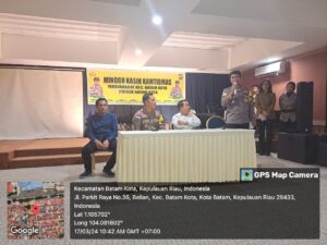 Babinsa Belian Hadiri Minggu Kasih Kamtibmas Masyarakat Kecamatan Batam Kota oleh Polsek Batam Kota