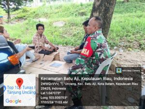 Babinsa Tanjung Uncang Ajak Warga Binaan Jaga Toleransi Antar Umat Beragama