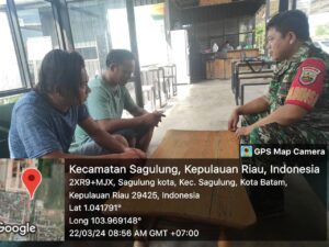 Babinsa Sagulung Kota Ajak Warga Binaan Jaga Persatuan dan Kesatuan di Lingkungan