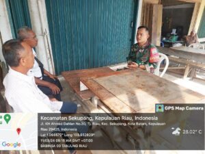 Babinsa 03 Tanjungriau Silaturahmi dengan Warga