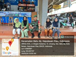 Jaga Toleransi Antar Umat Beragama, Babinsa Tanjung Uncang Minta Warga Hormati Orang yang Berpuasa