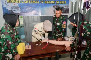 Tingkatkan  Ketrampilan Medis, Diskes Lantamal IV Gelar Latfungkes