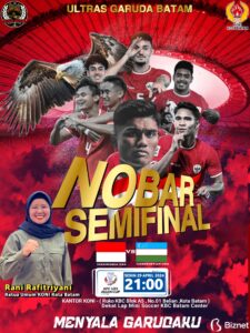 Piala Asia U-23, Rani Rafitriyani Undang Masyarakat Batam Hadiri Nobar Laga Timnas Indonesia vs Uzbekistan