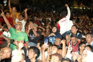Nobar Timnas Indonesia U-23, Rani Rafitriyani Apresiasi Kekompakan Ultras Garuda dan Masyakarat Kota Batam