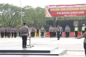 Wakapolresta Barelang Pimpin Upacara Kesadaran Nasional di Polresta Barelang