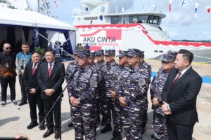 DanlantamalL IV Ikuti Upaca Peluncuran Dua Kapal Perang TNI AL