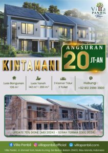 Tipe Bali House Kintamani,  Villa Panbil Gebrak Pasar Angsuran Mulai 20 Jutaan & Progress Pembangunan di Angka 70%