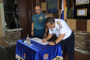 Kepala Zona Bakamla Barat Sambangi Danlantamal IV Batam