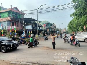 Polsek Sekupang Turunkan Personil Gelar Strong Point Pagi Hari
