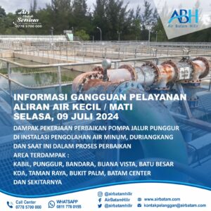 ABH Infokan Dampak Perbaikan Pompa Jalur Punggur di IPAM Duriangkang