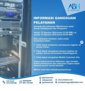 Pekerjaan Penyempurnaan Server Dilakukan ABH selama 2 Hari