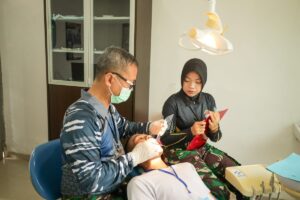 Rekrut Calon Bintara Putra dan putri ,Lantamal IV Lakukan Pemeriksaan  Kesehatan