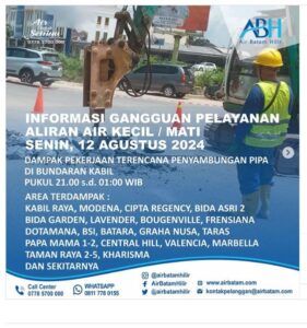 ABH Sampaikan Dampak Pekerjaan Penyambungan Pipa DN 300mm di Bundaran Kabil