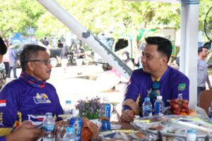 Jalin Silaturahmi Melalui Olahraga, Danlanud HNM Ikuti Batam Bersepeda 2025