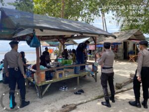 Polsek Nongsa Laksanakan Patroli Pengamanan Objek Wisata di Beberapa titik