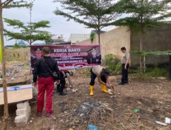 Sambut HUT Bhayangkara ke-79 , Polsek Sekupang Laksanakan Aksi Nyata Gotong Royong di Ponpes Daarul Hikam