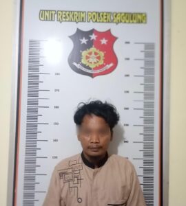 foto pelaku yang berhasil diamankan unit reskrim polsek sagulung