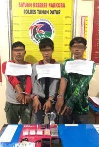 Satresnarkoba Polres Tanah Datar Gagalkan Peredaran Sabu, Tiga Pelaku Diamankan