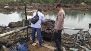 Digerebek Saat Sedot Pasir! Dua Penambang Ilegal di Bintan Ditangkap, Mesin Dompeng Disita Polisi!
