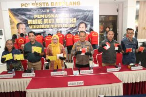 Polresta Barelang Musnahkan Barang Bukti Narkotika Lebih dari 1 Kilogram