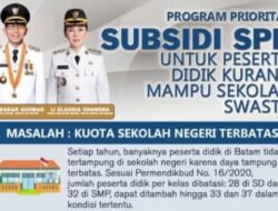 Kabar Gembira! Siswa Tak Tertampung di Sekolah Negeri Batam Bisa Dapat Beasiswa SPP hingga Rp400 Ribu per Bulan! Cek Syaratnya!