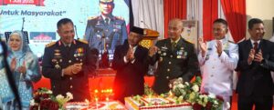 Danlantamal IV Hadiri Upacara Peringatan Hari Bhayangkara ke-79 di Polda Kepri