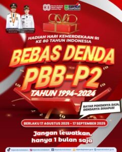 Hadiah HUT RI ke-80! Pemkot Batam Hapus Denda PBB-P2 1994–2024, Bayar Pokok Saja