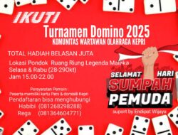 Sambut Sumpah Pemuda, Wartawan Kepri Tantang Adu Strategi di Turnamen Domino 2025 – Gratis & Berhadiah Belasan Juta!