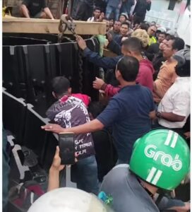 Pengendara Motor di Batuampar Kehilangan Kaki, Alat Berat PT MBS Diduga Langgar UU Lalu Lintas
