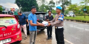 Propam Polresta Barelang Sosialisasikan Pengaduan Cepat Berbasis Digital ke Komunitas Driver Ojol Batam