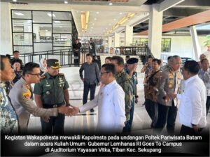 Polresta Barelang Dukung Ketahanan Nasional Melalui Kuliah Umum Lemhannas RI di Batam